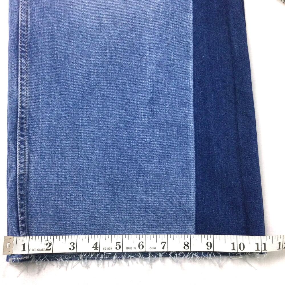 GAP Two-Tone Blue Wide Leg Jeans - Picture 14 of 14